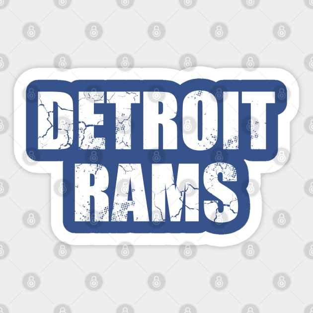 Detroit Rams Football Sticker by E